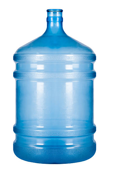 bottle of water on white isolated background